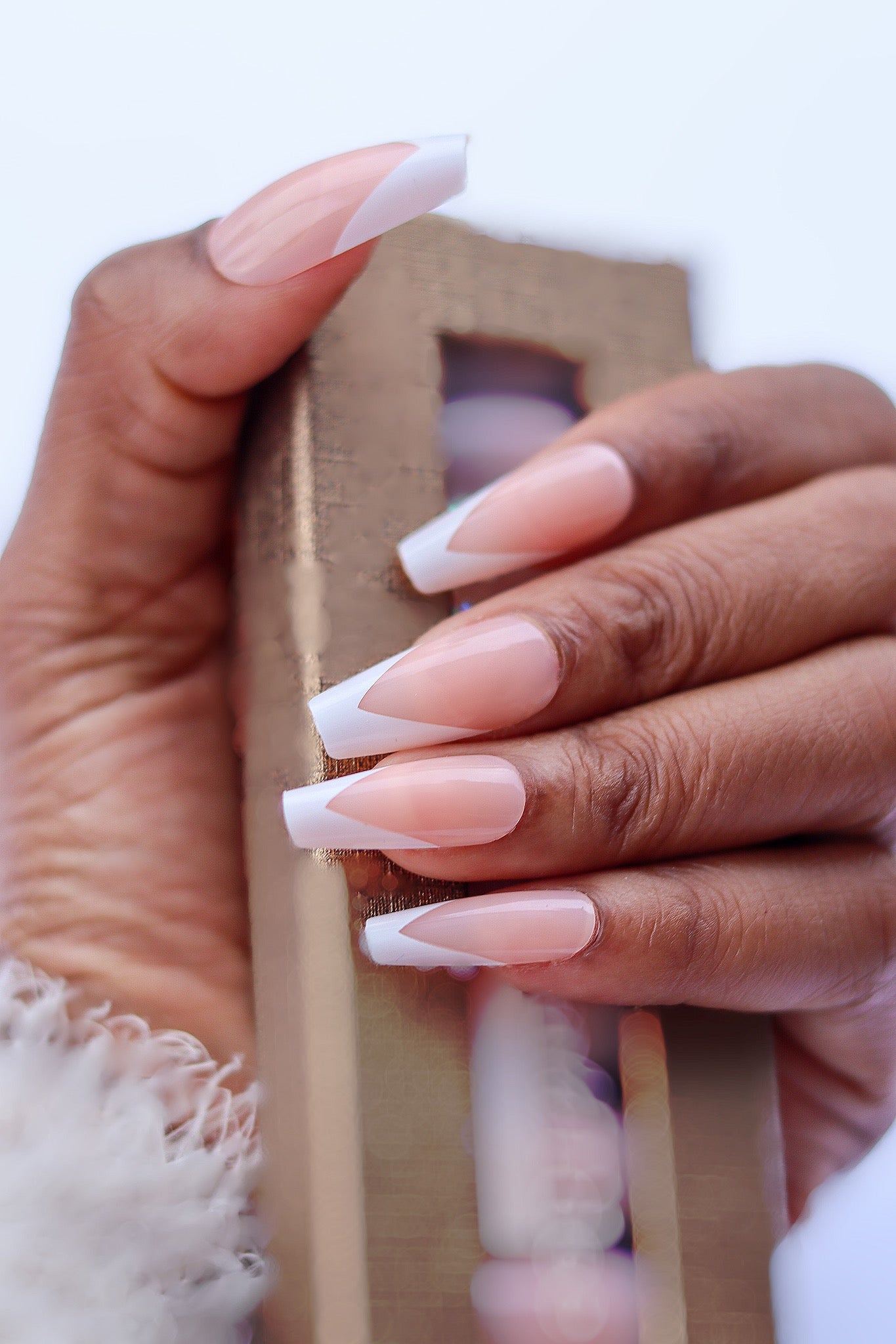 Nude French Press-on Nails